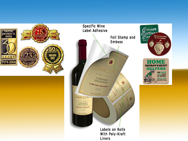 gold foil label